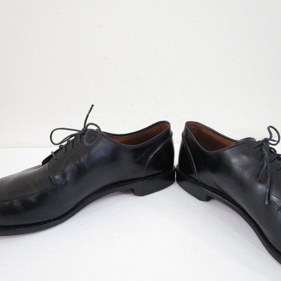 Allen Edmonds Mens Black Leather LaSalle Split Toe Dress Shoes Oxfords Size 13